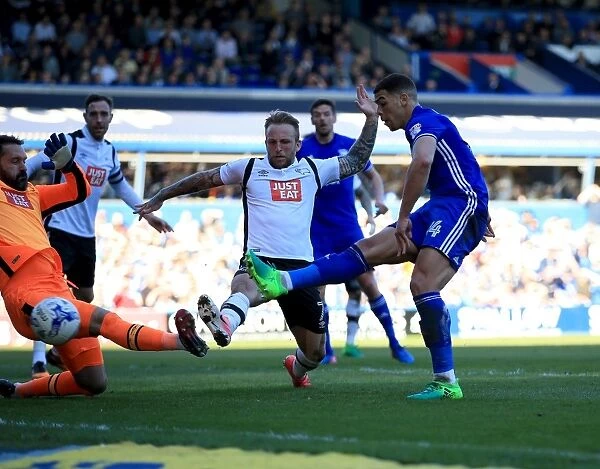 Che Adams Scores First Goal for Birmingham City against Derby County in Sky Bet Championship