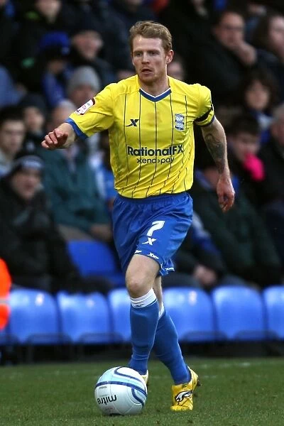 Chris Burke in Action: Birmingham City vs. Peterborough United (Npower Championship, 02-01-2012, London Road)