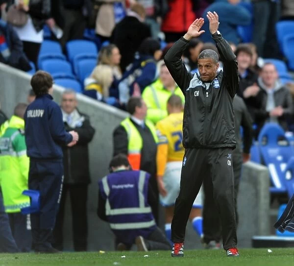 Chris Houghton's Heartfelt Applause to Birmingham City Fans at AMEX Arena (21-04-2012)