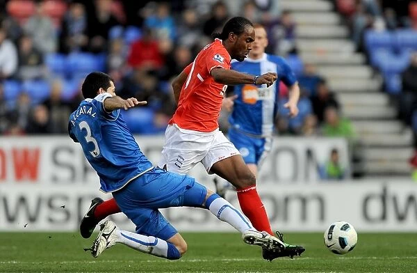 Clash at DW Stadium: Alcaraz vs. Jerome - Birmingham City vs. Wigan Athletic, Premier League (19-03-2011)