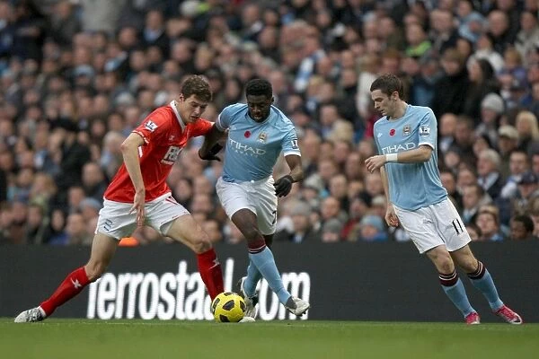 Clash of the Titans: Nikola Zigic vs. Manchester City's Defense (Kolo Toure and Adam Johnson) (13-11-2010)