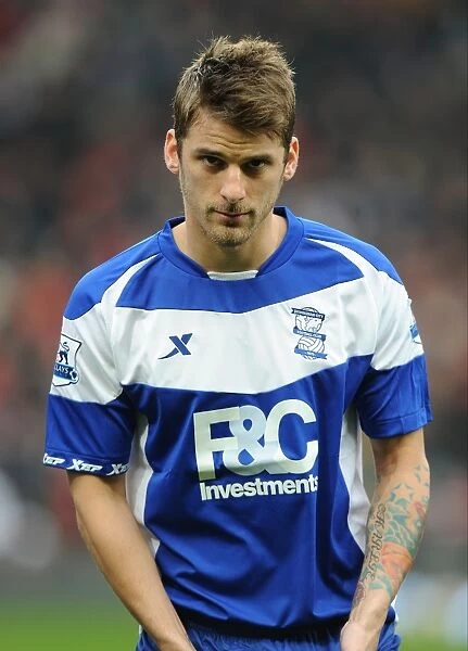 David Bentley's Fierce Face-Off: Birmingham City's Valiant Battle against Manchester United at Old Trafford