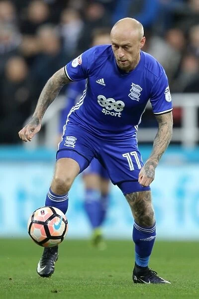 David Cotterill in Action for Birmingham City against Newcastle United in FA Cup Third Round Replay at St. James Park