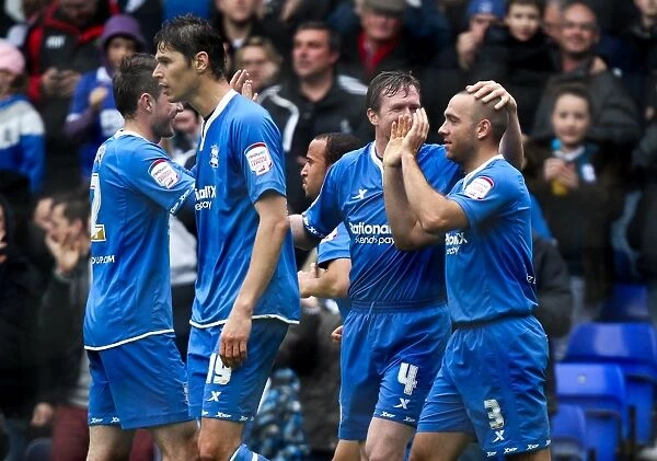 David Murphy's Triple: Birmingham City's Euphoric Moment as They Score Their Third Goal Against Crystal Palace (07-04-2012)