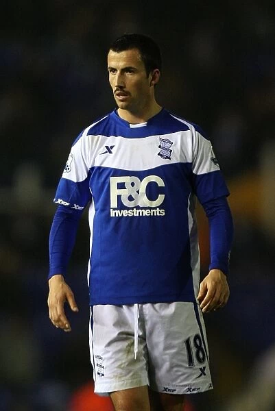 Defiant Moustache: Keith Fahey of Birmingham City Against Chelsea in Movember 2010