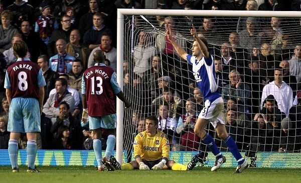 Dejected Rob Green as Birmingham City Scores: West Ham United's Goalkeeper Reacts to Second Goal (BPL 2010)