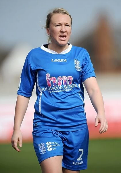 FA WSL Showdown: Chelsea Weston in Action for Birmingham City Ladies vs. Lincoln City Ladies (April 21, 2013)