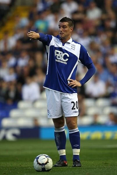 Franck Queudrue in Action: Birmingham City vs. Portsmouth, Barclays Premier League (August 19, 2009, St. Andrew's)