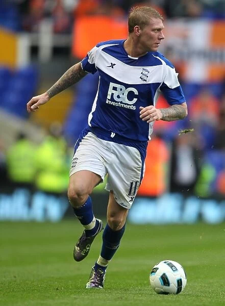 Garry O'Connor in Action: Birmingham City vs Blackpool, Premier League (2010), St. Andrew's