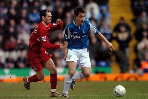 Intense FA Cup Sixth Round Showdown: Marcos Alonso (Birmingham City) vs Luis Garcia (Liverpool)