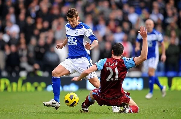 Intense Rivalry: David Bentley vs. Ciaran Clark - Birmingham City vs. Aston Villa, Barclays Premier League
