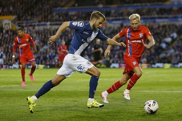 Intense Rivalry: Shinnie vs. Wright Clash in Birmingham City's Capital One Cup Battle against Gillingham