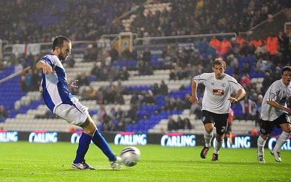 James McFadden Scores the Penalty: Birmingham City's First Goal Against Rochdale (Carling Cup Round 2, 2010)