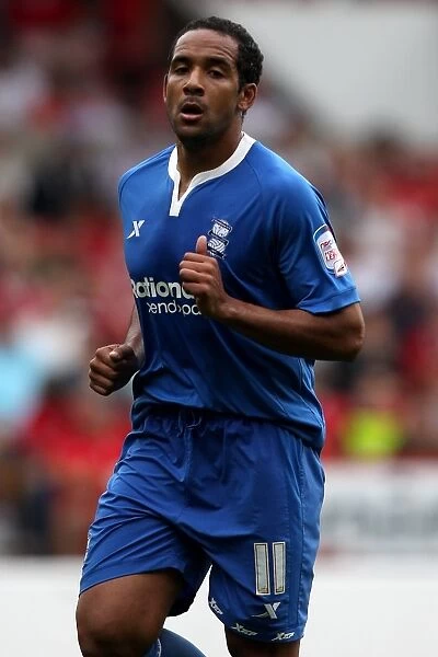 Jean Beausejour in Action: Birmingham City vs. Nottingham Forest, Npower Championship (October 2, 2011, City Ground)