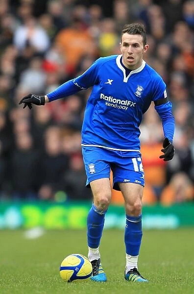 Jordon Mutch in FA Cup Action: Birmingham City vs. Wolverhampton Wanderers at St. Andrew's (2012)