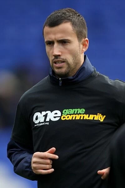 Keith Fahey Stands Against Racism: Birmingham City FC Player Wears One Game, Kick It Out T-Shirt (2009)