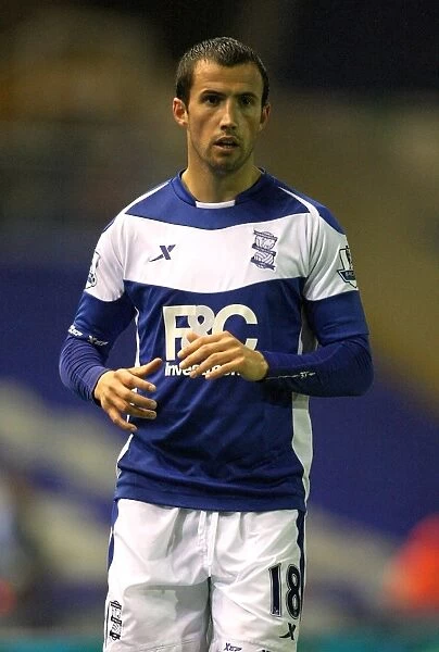 Keith Fahey's Determined Performance: Birmingham City vs Rochdale in Carling Cup Second Round at St. Andrew's
