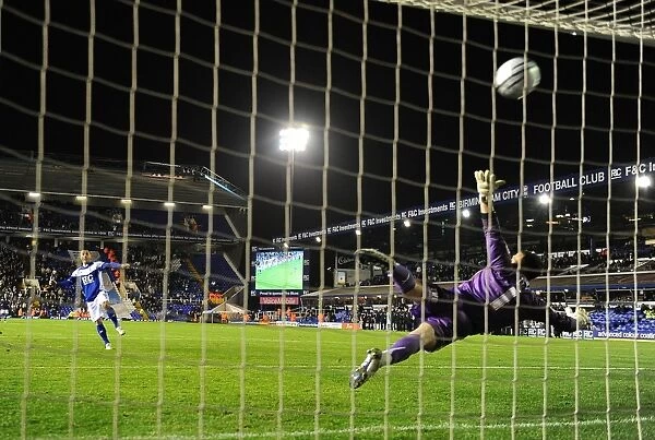 Kevin Phillips Scores the First Penalty for Birmingham City against Brentford in Carling Cup (2011)