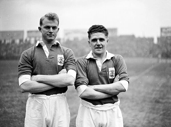 (L-R) Birmingham Citys Ted Purdon and Roy Warhurst