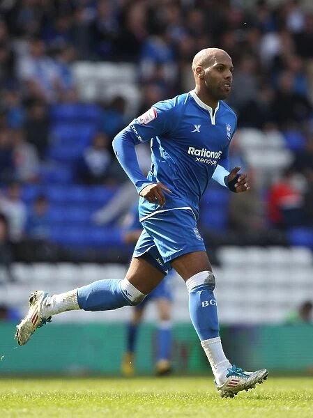 Marlon King Scores the Game-Winning Goal for Birmingham City Against Cardiff in Championship Match at St. Andrew's (25-03-2012)
