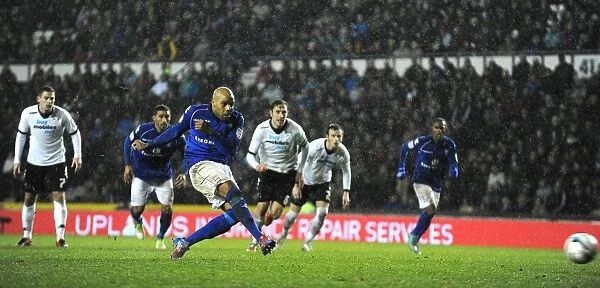 Marlon King Scores Penalty: Birmingham City vs. Derby County at Pride Park (Npower Championship, 24-11-2012)