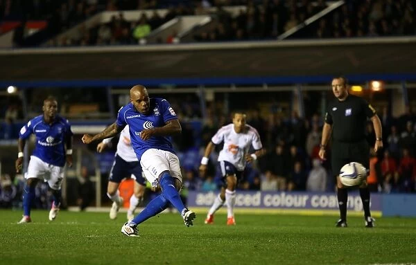 Marlon King Scores Penalty: Birmingham City's Victory Over Bolton Wanderers in Npower Championship (September 18, 2012)
