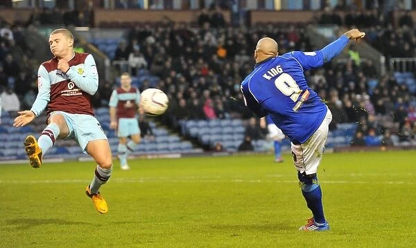 Marlon King Scores the Winning Goal: Burnley vs. Birmingham City, Championship Match at Turf Moor (January 26, 2013)