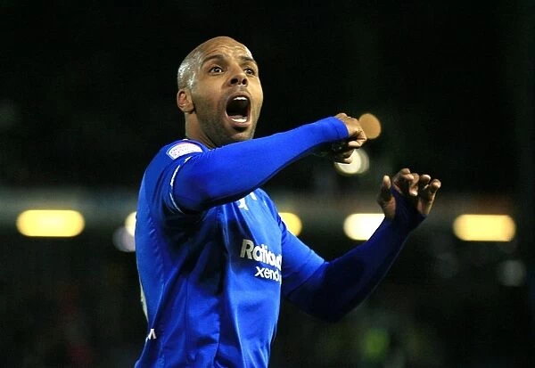 Marlon King's Euphoric Reaction: Birmingham City's Second Goal vs Burnley (03-04-2012)