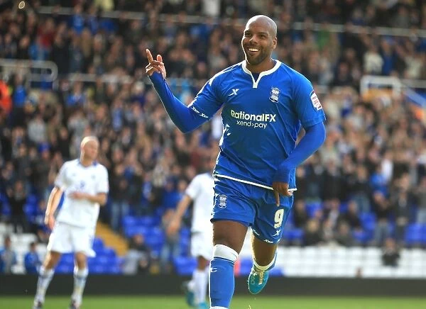 Marlon King's Striking Goal: Birmingham City's Triumph over Leicester City in the Football League Championship (October 16, 2011)
