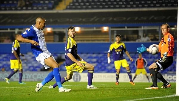 Matt Green Scores Birmingham City's Second Goal Against Swansea City in Capital One Cup