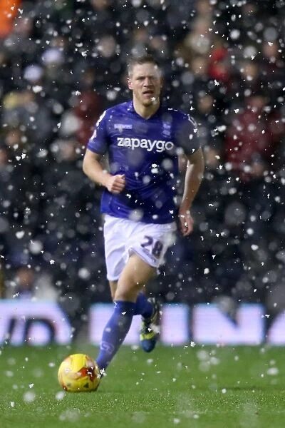 Michael Morrison in Action: Birmingham City vs Derby County, Sky Bet Championship at St. Andrew's