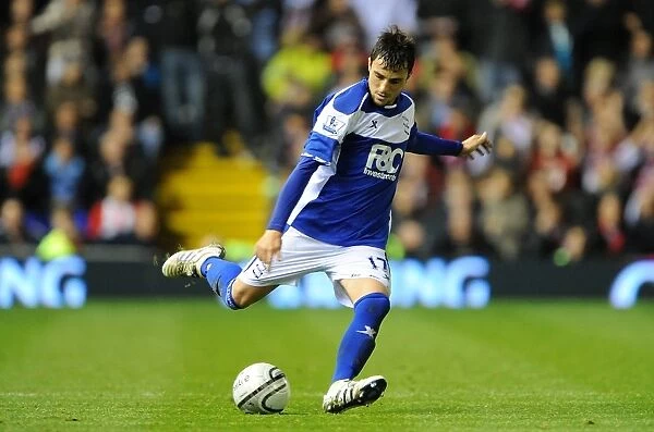 Michel in Action: Birmingham City vs Brentford, Carling Cup Fourth Round, St. Andrew's Stadium (October 26, 2011)