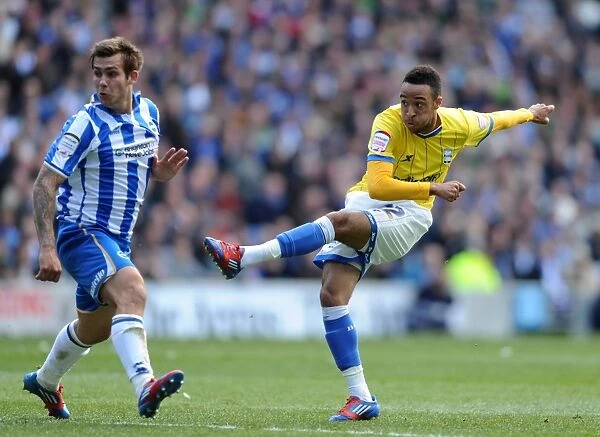 Nathan Redmond Scores First Goal for Birmingham City vs. Brighton & Hove Albion (AMEX Arena, Npower Championship, 21-04-2012)
