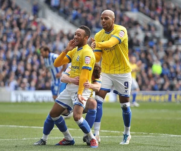 Nathan Redmond's First Goal: Birmingham City Triumphs Over Brighton and Hove Albion (AMEX Arena, 21-04-2012)