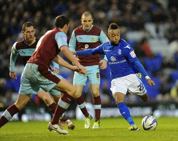 Nathan Redmond's Thrilling Performance: Birmingham City vs Burnley in Npower Championship Clash at St. Andrew's