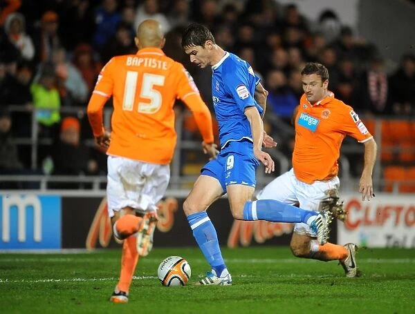Nikola Zigic Scores Birmingham City's Second Goal Against Blackpool in Championship Match (November 26, 2011)
