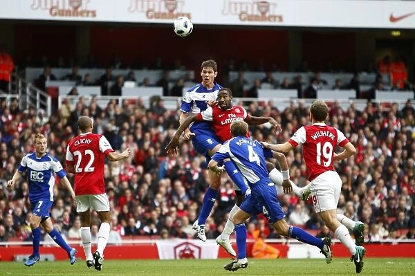 Nikola Zigic Scores the Opener: Birmingham City vs. Arsenal, Barclays Premier League (16-10-2010)