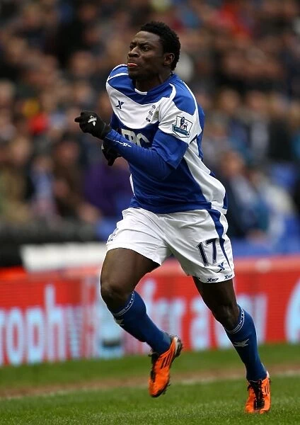 Obafemi Martins in Action: Birmingham City vs. Sheffield Wednesday, FA Cup Fifth Round at St. Andrew's (19-02-2011)