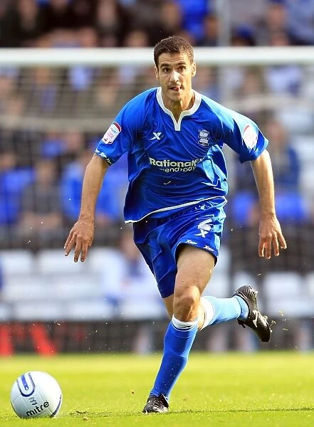 Pablo Ibanez in Action: Birmingham City vs Leicester City at St. Andrew's (Championship, 16-10-2011)