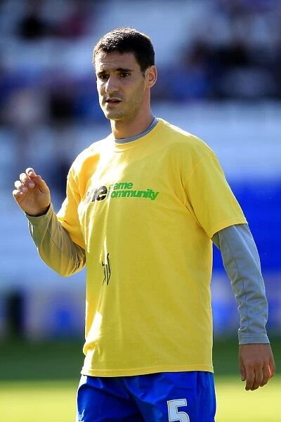 Pablo Ibanez Faces Leicester City at St. Andrew's (Championship, 16-10-2011)