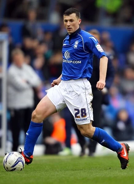 Paul Caddis in Action: Birmingham City vs Derby County - Npower Championship Match at St. Andrew's (March 9, 2013)