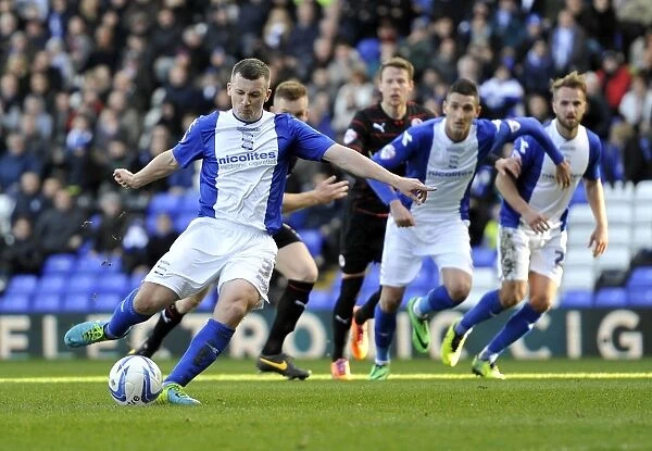 Paul Caddis Scores Penalty: Birmingham City Takes Early Lead Against Reading (Sky Bet Championship: March 22, 2014)