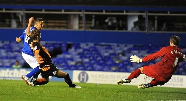 Peter Lovenkrands Scores Birmingham City's Fourth Goal vs. Barnet in Capital One Cup (14-08-2012)