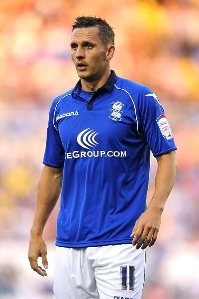 Peter Lovenkrands Scores the Winning Goal for Birmingham City against Barnet in Capital One Cup Round 1 at St. Andrew's (August 14, 2012)