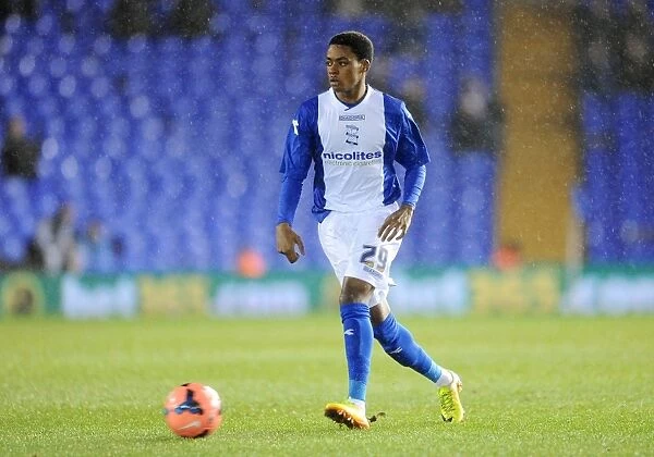 Reece Brown in FA Cup Action: Birmingham City vs. Bristol Rovers - St. Andrew's Third Round Replay (Sky Bet Championship): Intense Moment of Birmingham City's FA Cup Journey (2013-2014)
