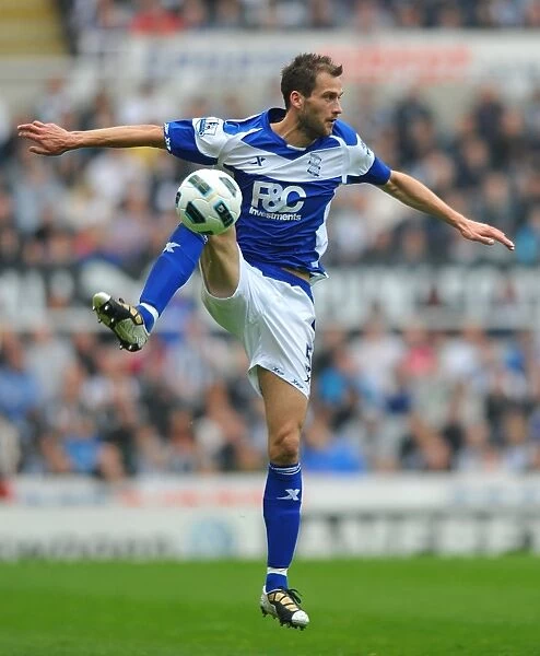 Roger Johnson of Birmingham City Facing Off Against Newcastle United at St. James Park during Barclays Premier League Match (07-05-2011)