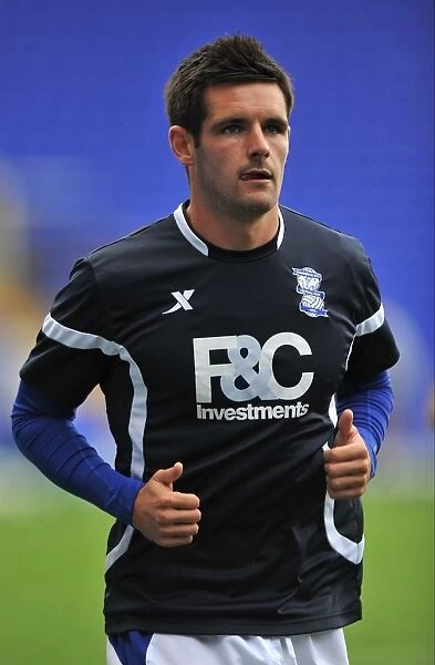 Scott Dann in Action for Birmingham City vs. Blackburn Rovers (21-08-2010)
