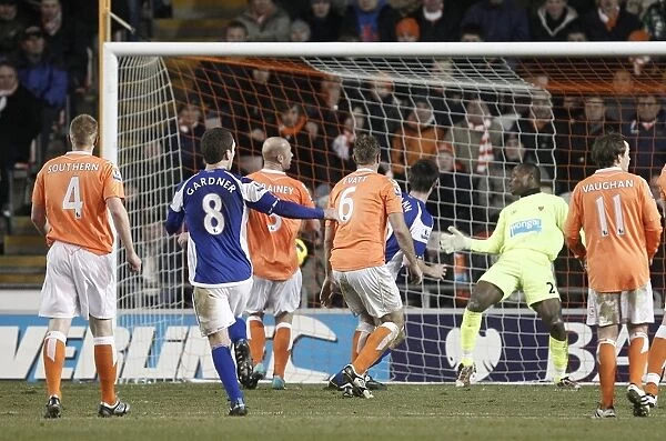Scott Dann Scores Birmingham City's Second Goal Against Blackpool (04-01-2011)
