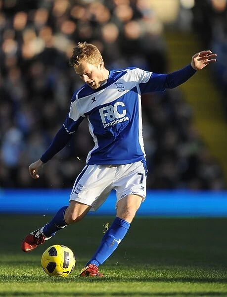 Sebastian Larsson in Action: Birmingham City vs Stoke City, Barclays Premier League (12-02-2011), St. Andrew's