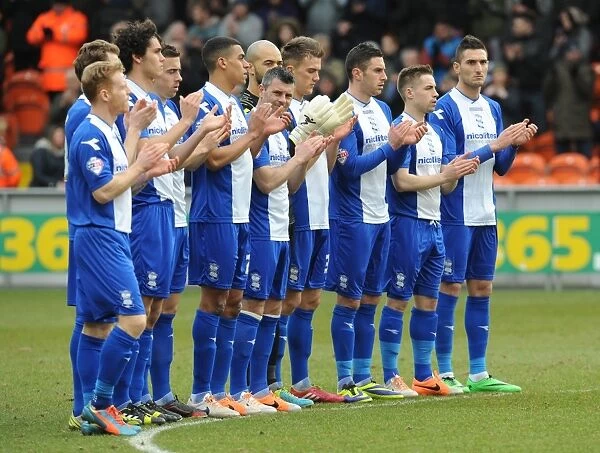 Sky Bet Championship: Birmingham City Pays Tribute - A Moment of Silence for Sir Tom Finney (February 22, 2014, Blackpool vs. Birmingham City, Bloomfield Road)